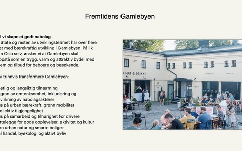 Gamlebyen, A Neighbourhood approach in the Old Town of Oslo